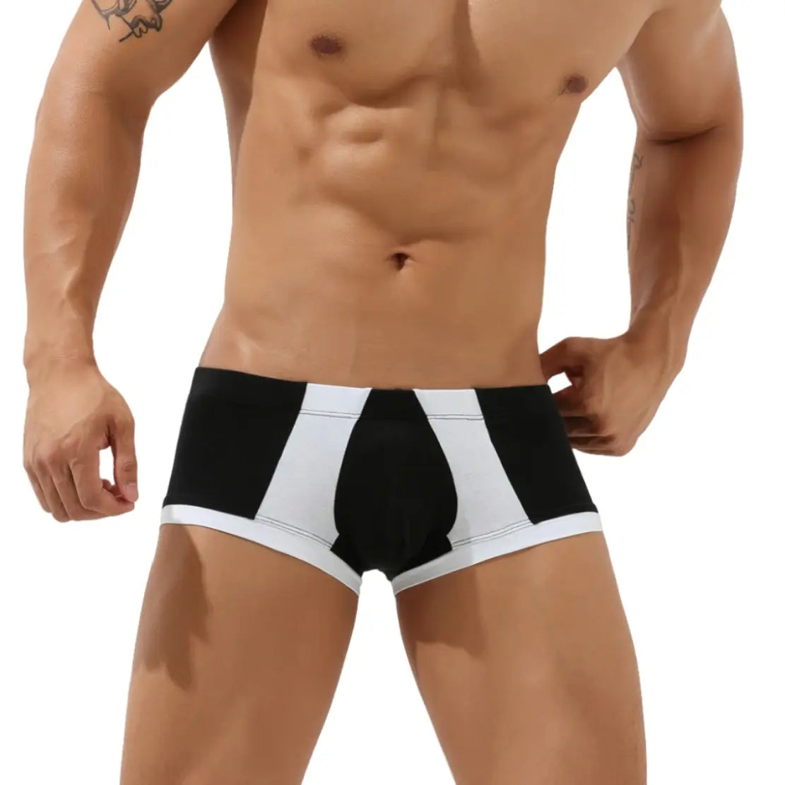 Seobean Herren-Badehose – Bequeme Unterwäsche aus Baumwollmischung 00217