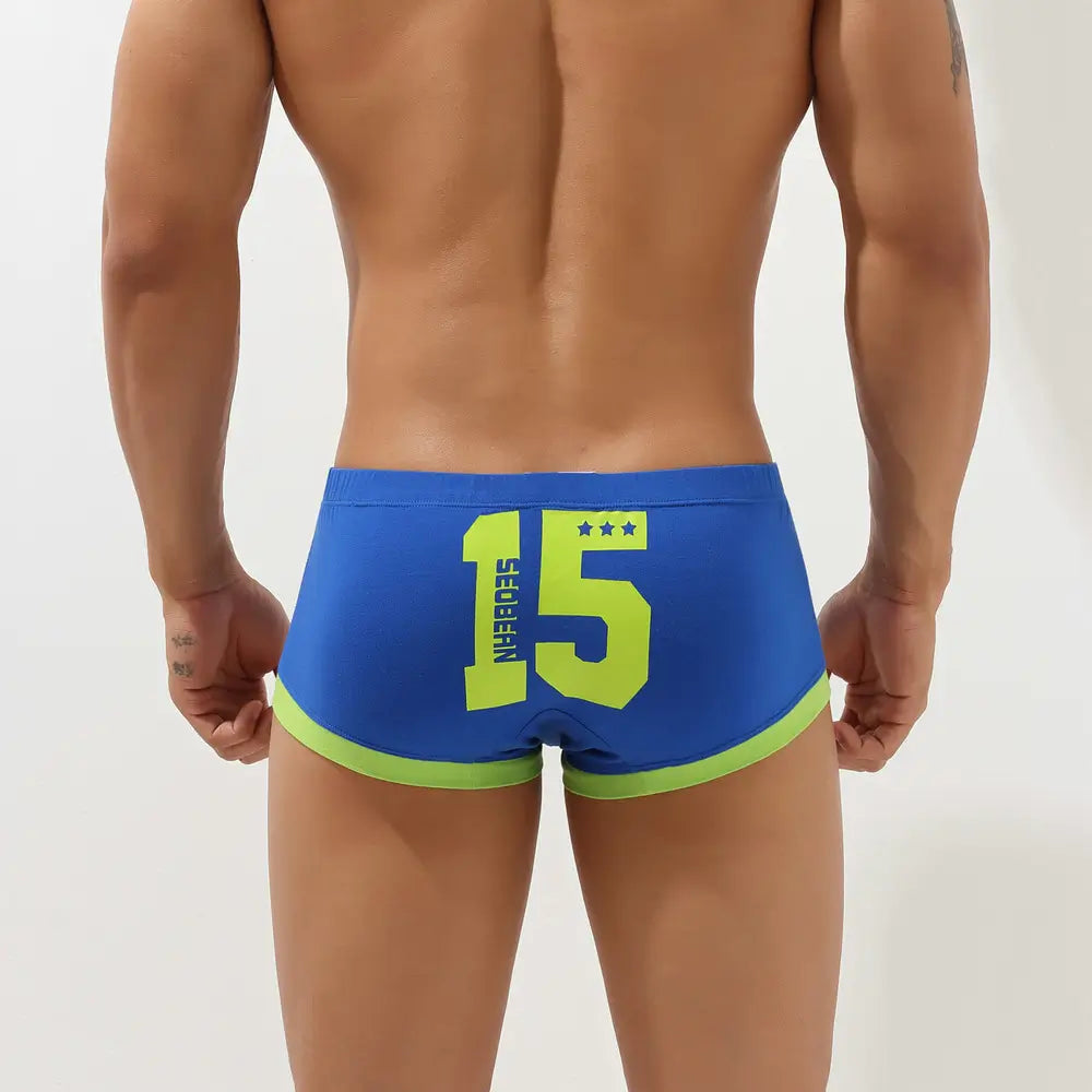 Seobean Herren-Badehose – Bequeme Unterwäsche aus Baumwollmischung 00217