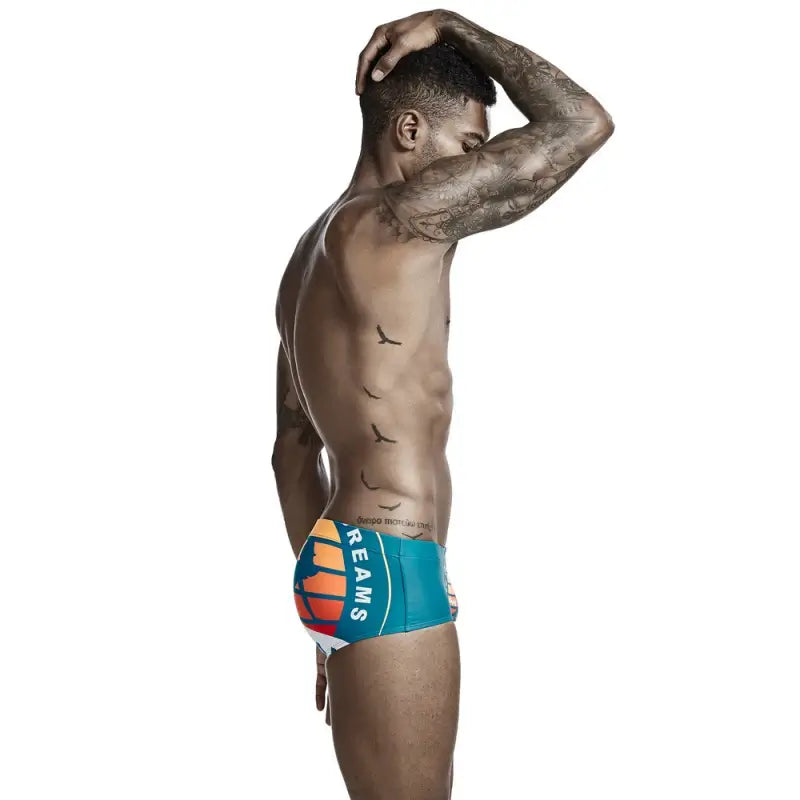 Seobean Men's Swim Boxers - Quick Dry, Stretch Fit Trunks 00803