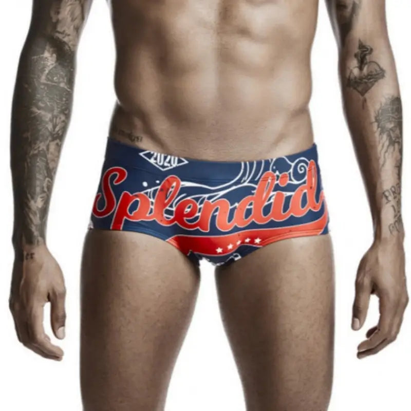 Seobean Men's Swim Boxers - Quick Dry, Stretch Fit Trunks 00803