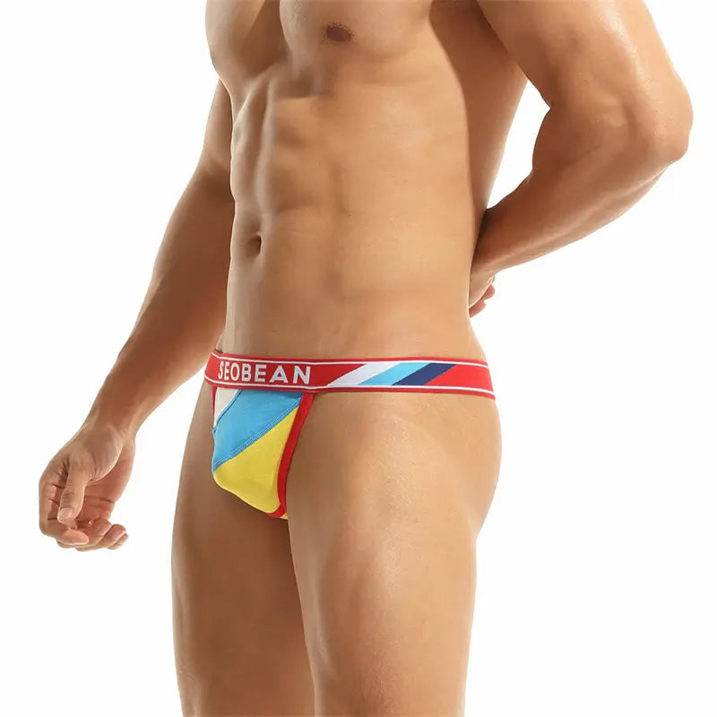 Seobean Herren-String aus Baumwolle mit T-Back | Stilvolle, stützende Unterwäsche 10111