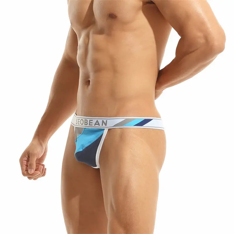 Seobean Herren-String aus Baumwolle mit T-Back | Stilvolle, stützende Unterwäsche 10111