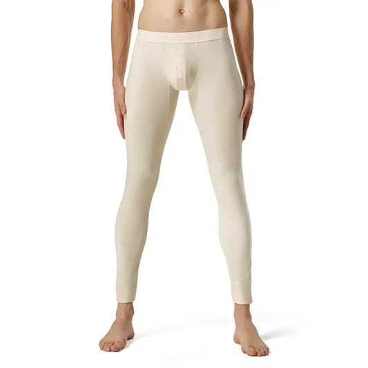 Seobean Men's Long John Thermal Underwear - Soft & Stretchy Winter Pants 10404