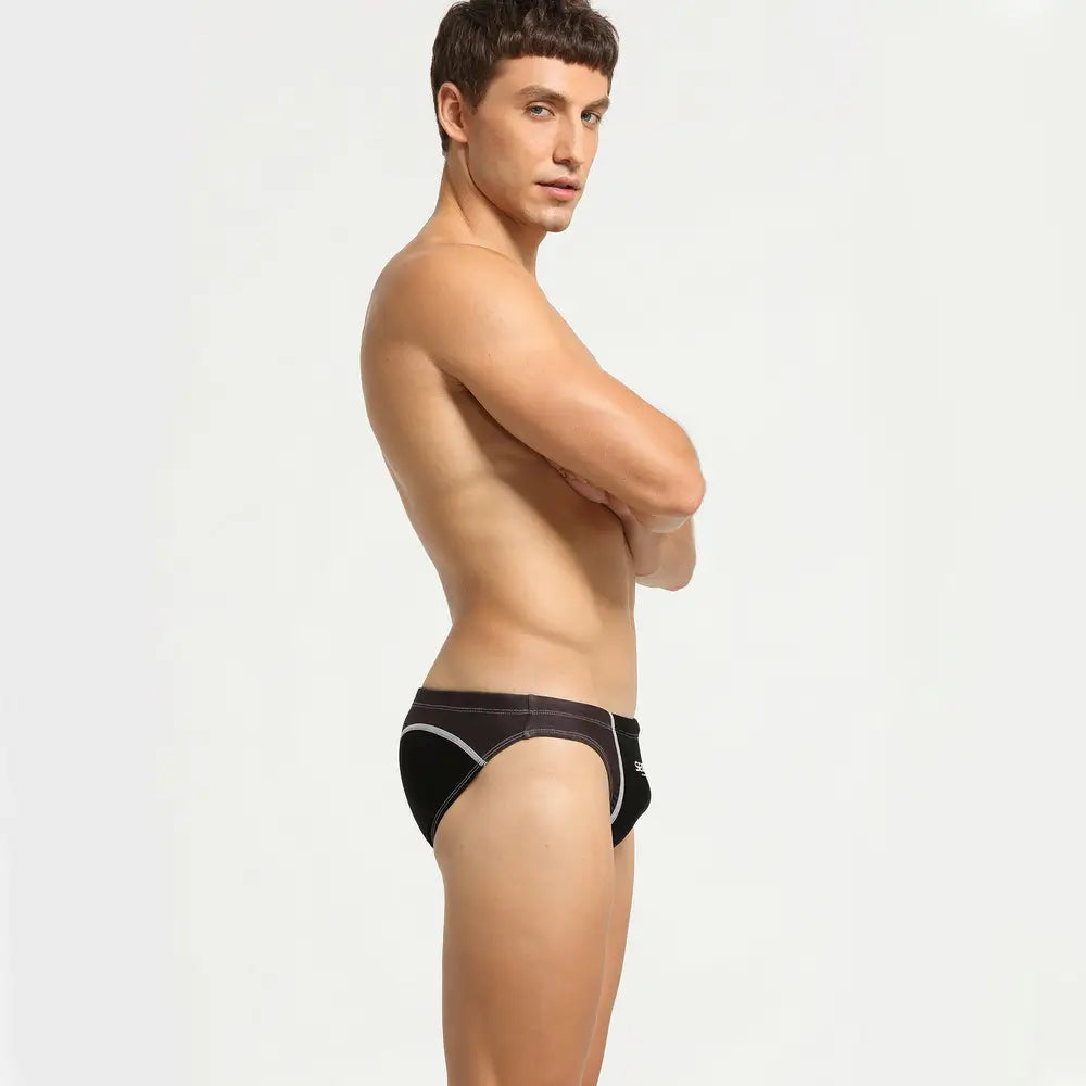 Seobean Men's Swim Briefs - Best Color Block Swimwear | Quick-Dry 10901