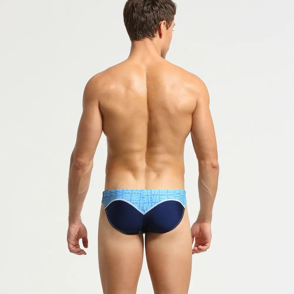 Seobean Men's Swim Briefs - Best Color Block Swimwear | Quick-Dry 10901