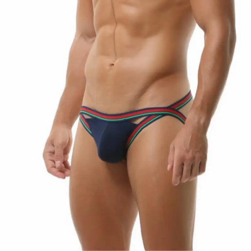 Seobean Men's Jock Strap Breathable Thong Underwear 220107