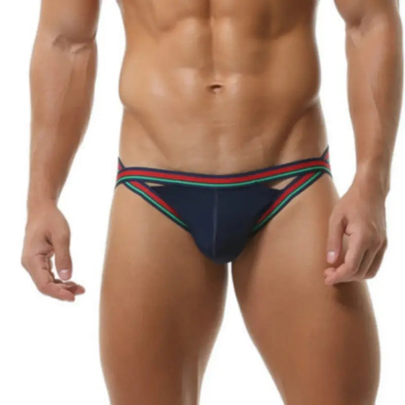 Seobean Men's Jock Strap Breathable Thong Underwear 220107