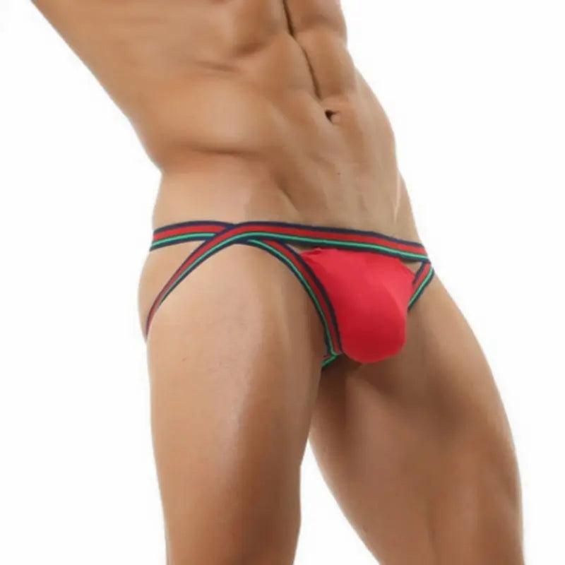 Seobean Men's Jock Strap Breathable Thong Underwear 220107