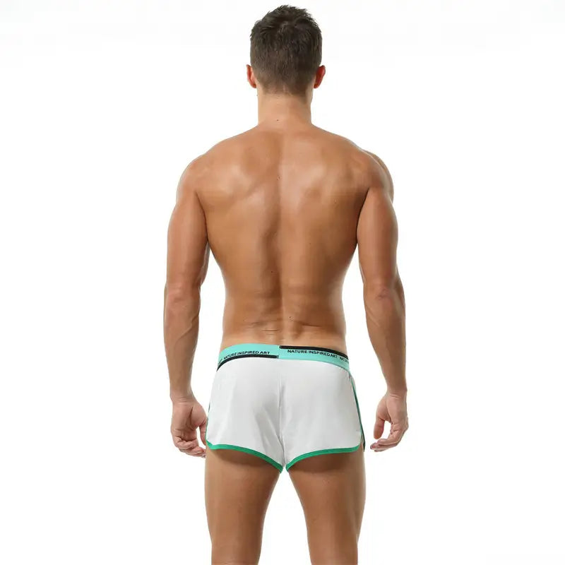 Seobean Men's Lounge Split-Leg Boxer Shorts Soft Underwear 220503