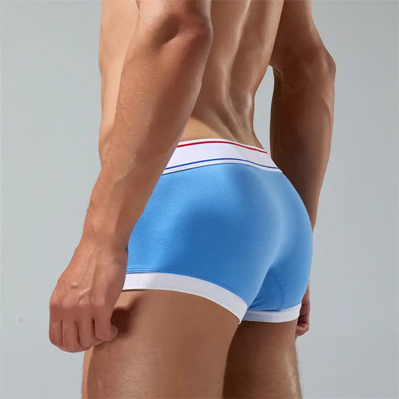 Seobean Men's Underwear with Pouch Low Rise Trunks in Candy Colors 230209