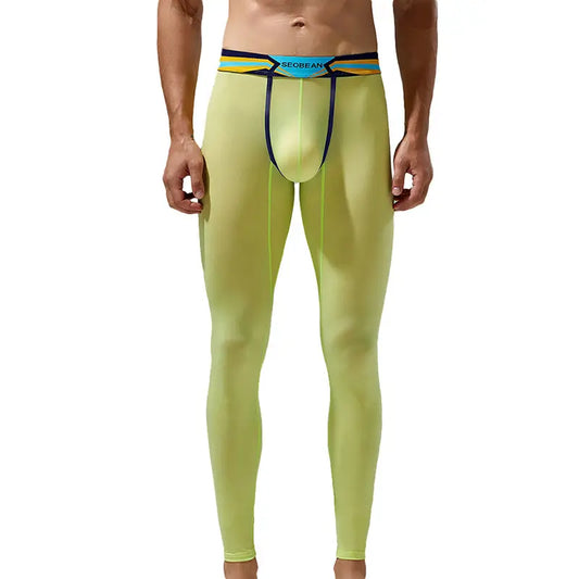 Seobean Men’s Thermal Long John Underwear Moisture-Wicking Pants 230401