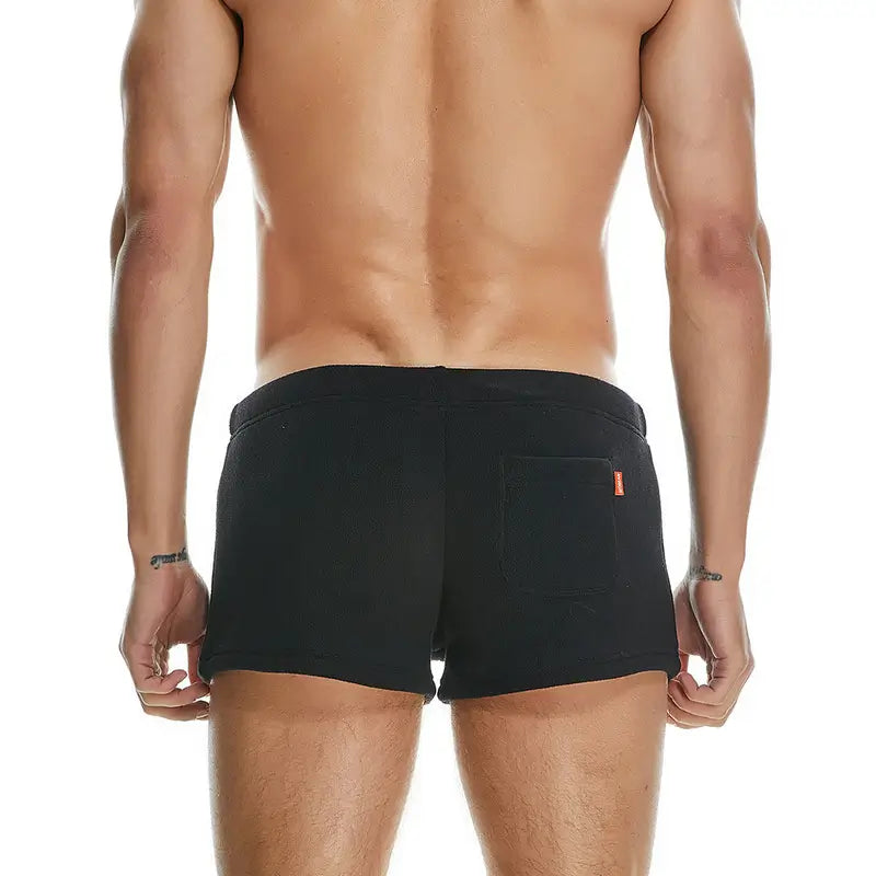 Seobean Men's Polar Fleece Boxer Shorts - Soft Lounge & Sleepwear Underwear 230501