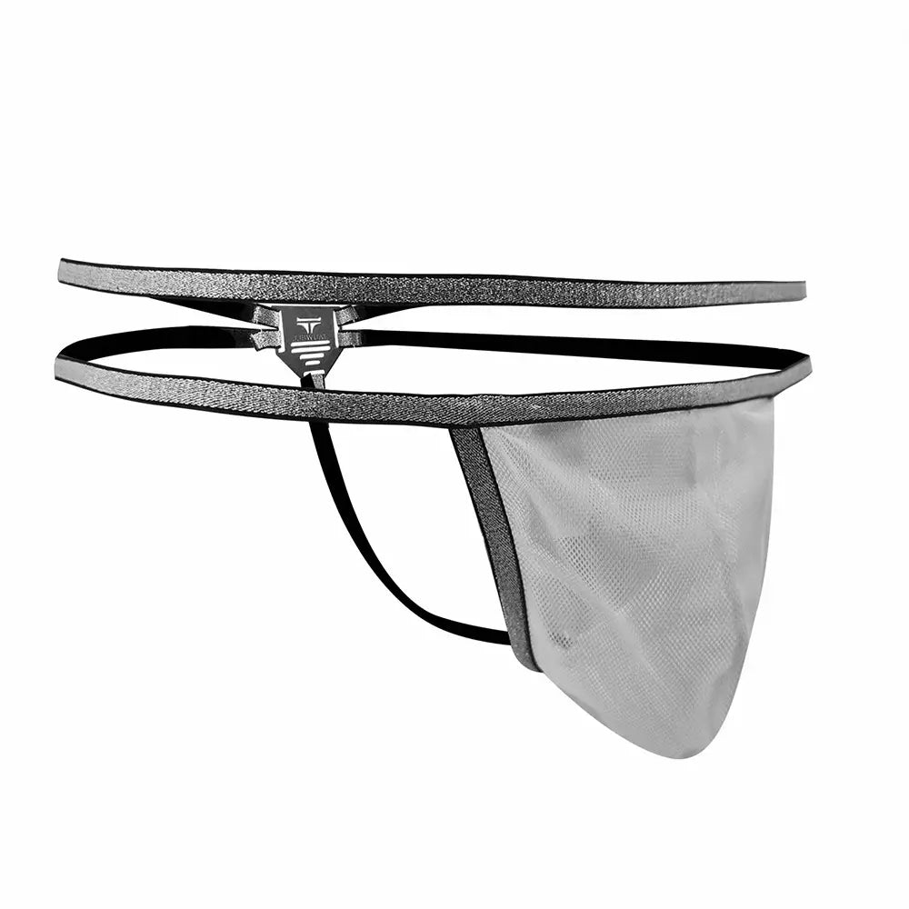Tauwell Men's T-Back Thongs - Double Waistband, Sexy Underwear 24104