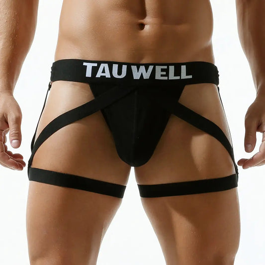 Tauwell Sexy Jockstrap for Men - Sheer, High Elastic 24105