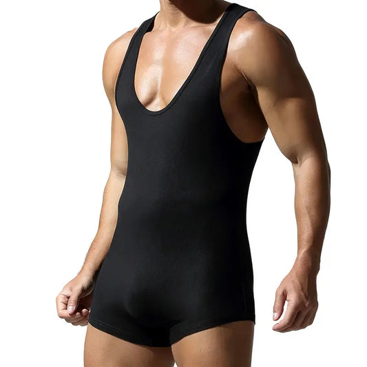 Tauwell Men's Bodysuit – Premium Comfort & Adaptive Fit 24706