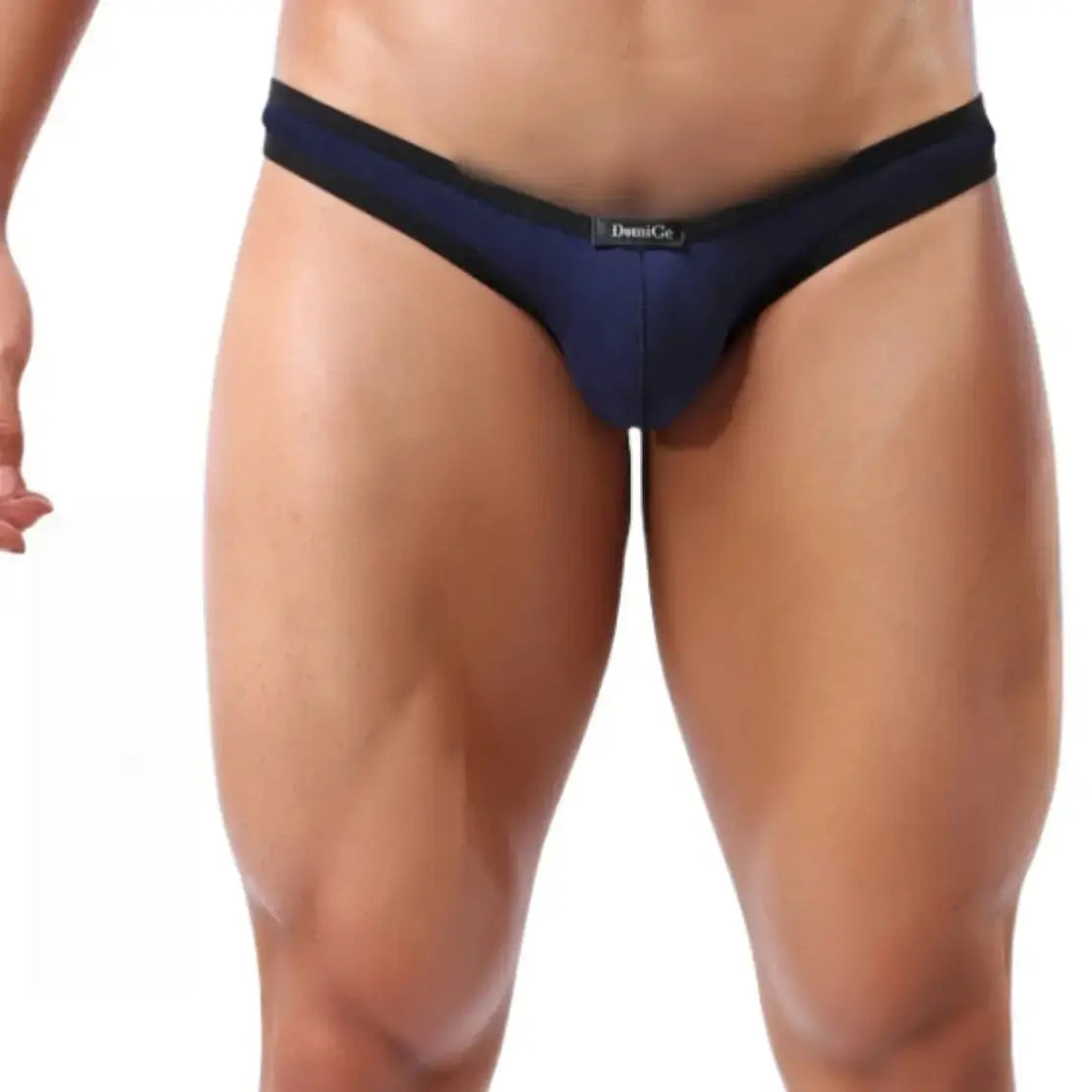 Calzoncillos elásticos de algodón para hombre con bolsa contorneada y ropa interior masculina con diseño de cobertura semicompleta