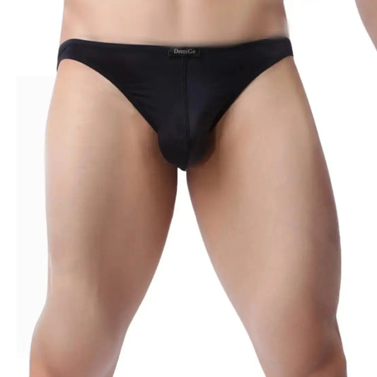 DomiGe Calzoncillos de malla de tiro bajo para hombre, ropa interior masculina de cobertura completa