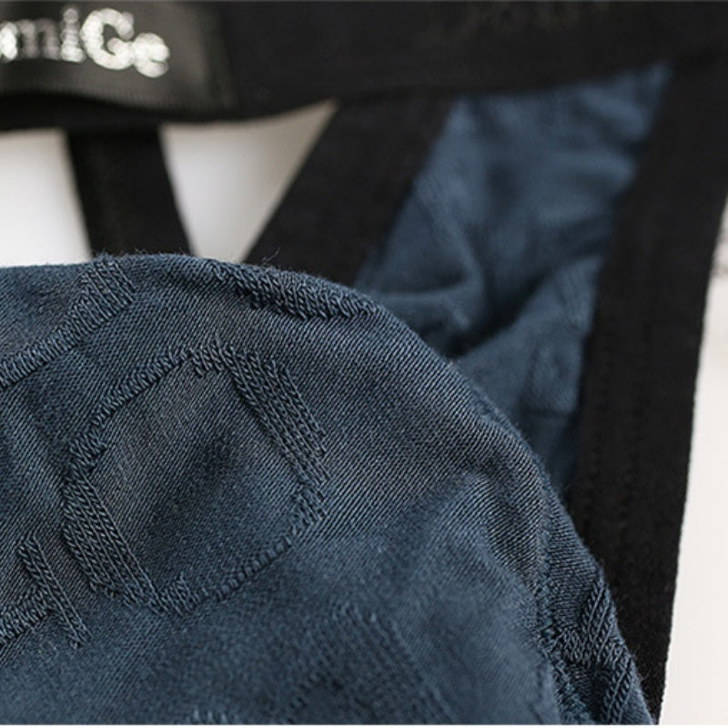 DomiGe Men's Bamboo Fiber Thong V-Cut Bamber T-Back