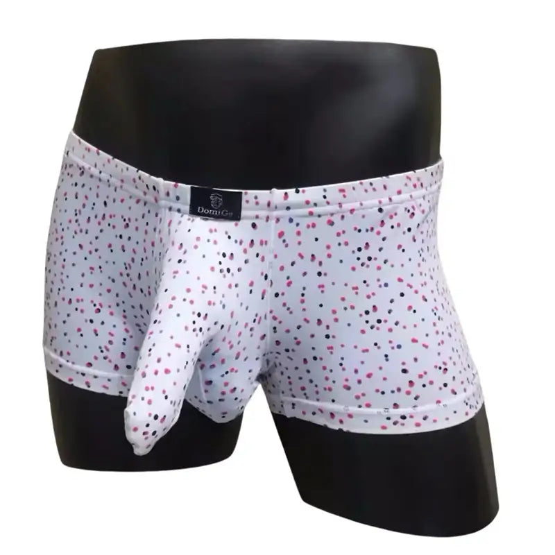 DomiGe Men's Elephant Trunk Underwear Dual Pouch and Elephant Boxer