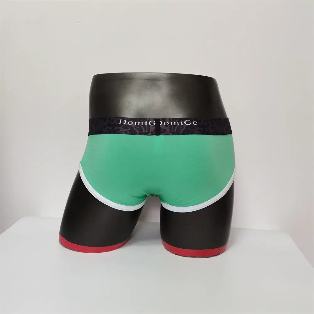 DomiGe Men's Cotton Stretch Briefs - Dual Pouch Support & Breathable Low-Rise Fit