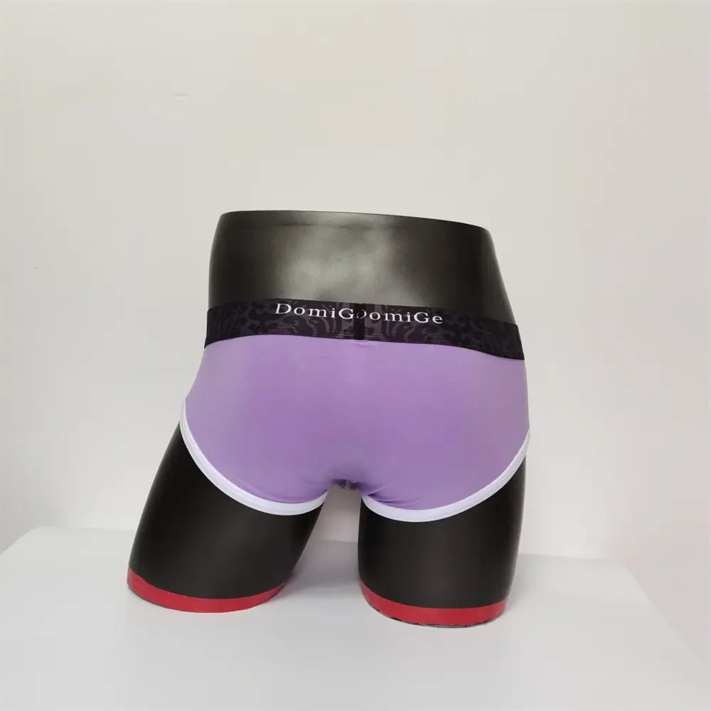 DomiGe Men's Cotton Stretch Briefs - Dual Pouch Support & Breathable Low-Rise Fit
