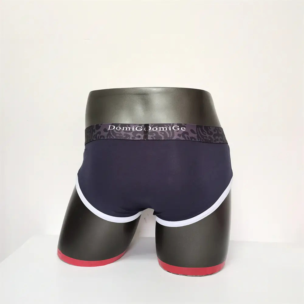 DomiGe Men's Cotton Stretch Briefs - Dual Pouch Support & Breathable Low-Rise Fit