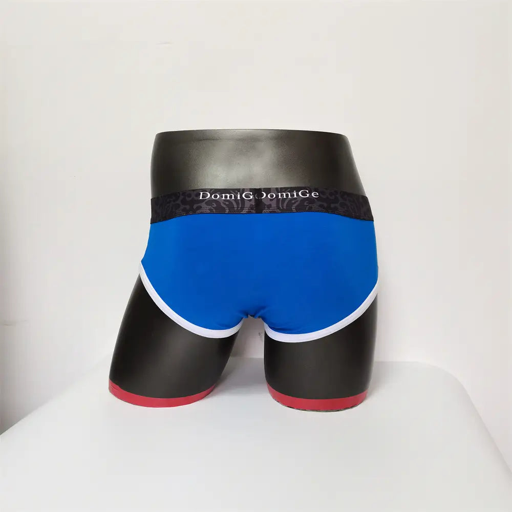 DomiGe Men's Cotton Stretch Briefs - Dual Pouch Support & Breathable Low-Rise Fit