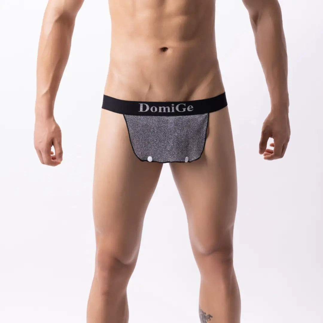 DomiGe Men's Sexy Thong Underwear - Stretch Cotton Cock Socks