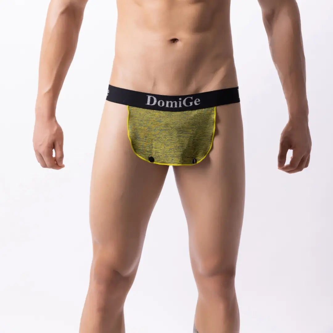 DomiGe Men's Sexy Thong Underwear - Stretch Cotton Cock Socks