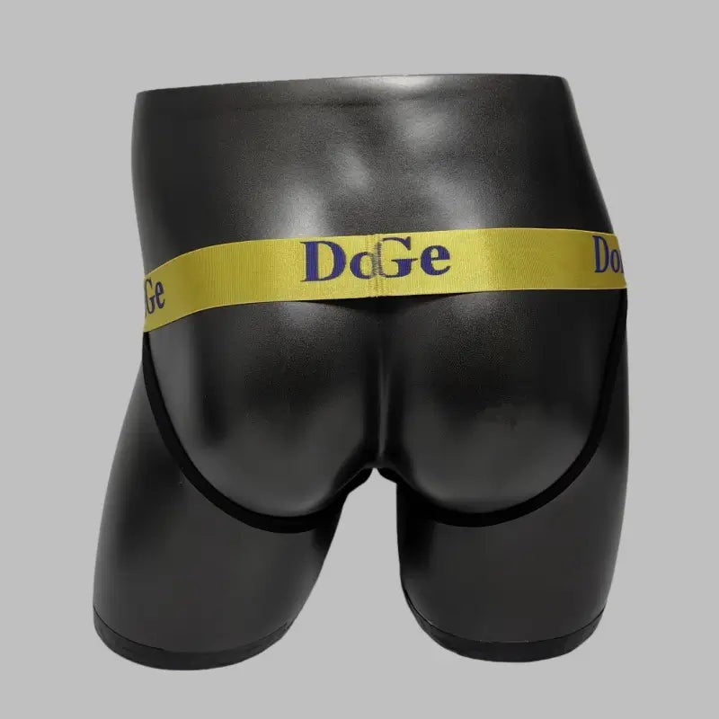 DomiGe Halloween Jockstrap Men's Purple Witch Print Gold Waistband Underwear