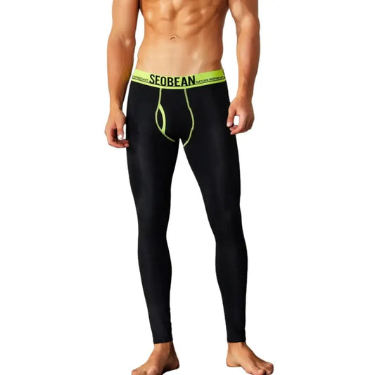 Seobean Men’s Low-Rise Thermal Long Johns Stretch 80401
