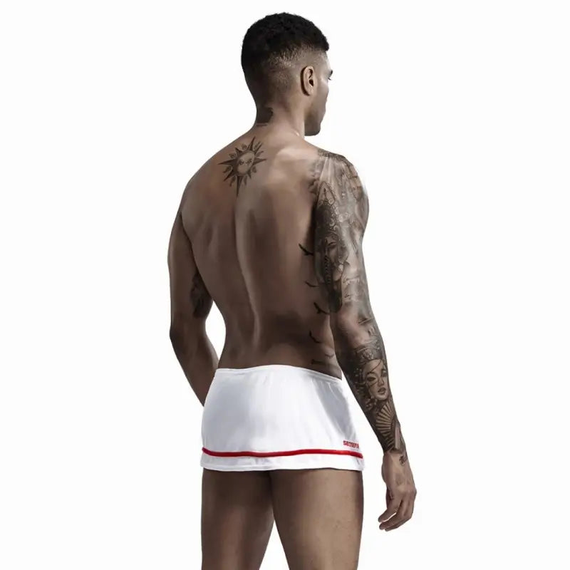 Seobean Men's Cotton Boxer Shorts Breathable Sexy Underwear 90508