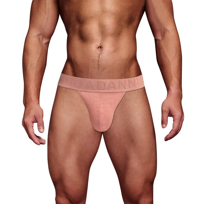 Adannu Men's Sexy Bikini Briefs - High-Cut Pouch Underwear, Eco-Friendly & Anti-Roll Design AD768
