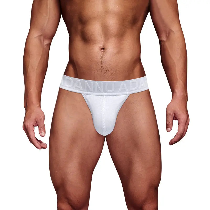 Adannu Men's Sexy Bikini Briefs - High-Cut Pouch Underwear, Eco-Friendly & Anti-Roll Design AD768