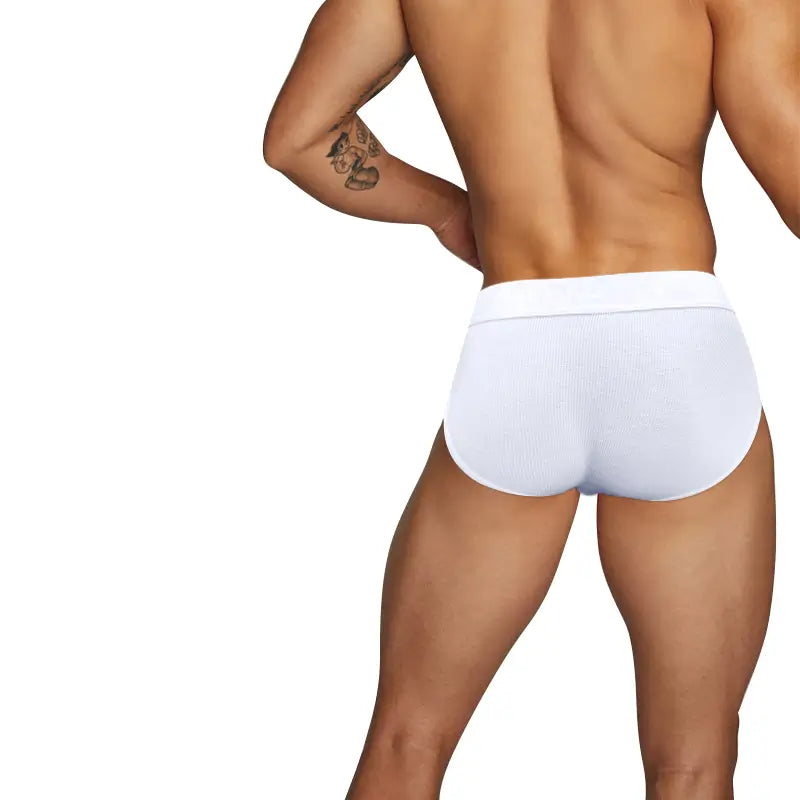 Adannu Men's Sexy Low-Rise Briefs 95% Cotton for Breathable Comfort AD769