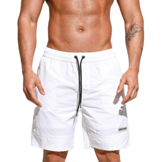 Desmiit Men's Beach Shorts - Loose Fit Nylon Board Shorts B5115