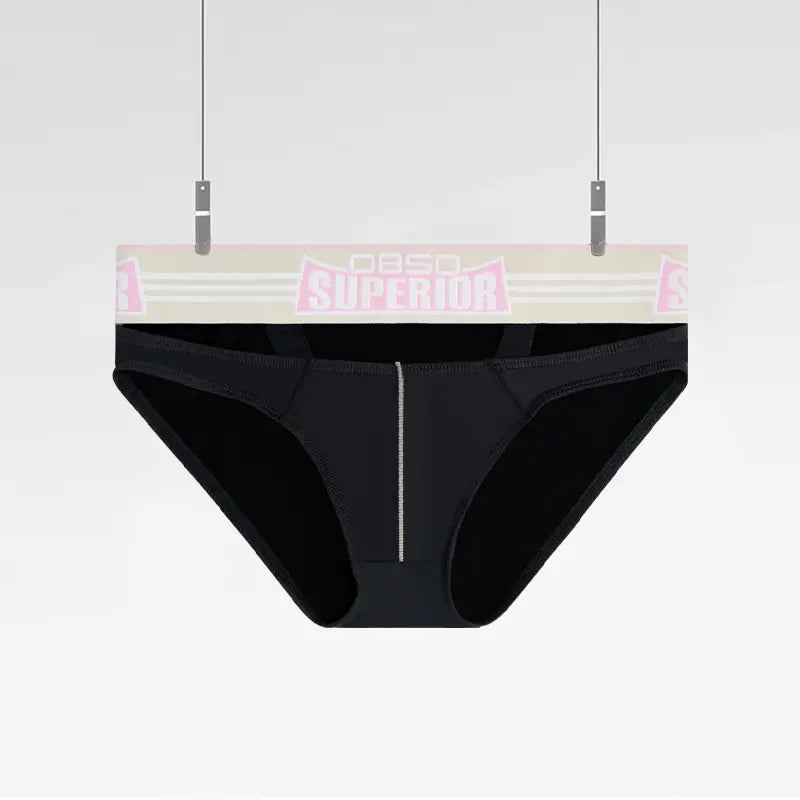 0850 Men's Sexy Low-Rise Cotton Bikini Briefs with Supportive Pouch BS862