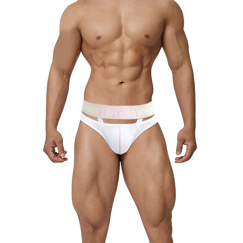 0850 Men's Sexy Low-Rise Cotton Bikini Briefs with Supportive Pouch BS862