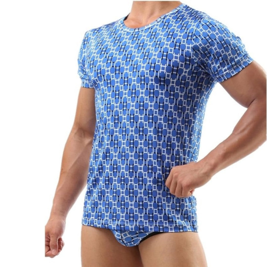 Dominik Camiseta interior clásica con cuello redondo para hombre