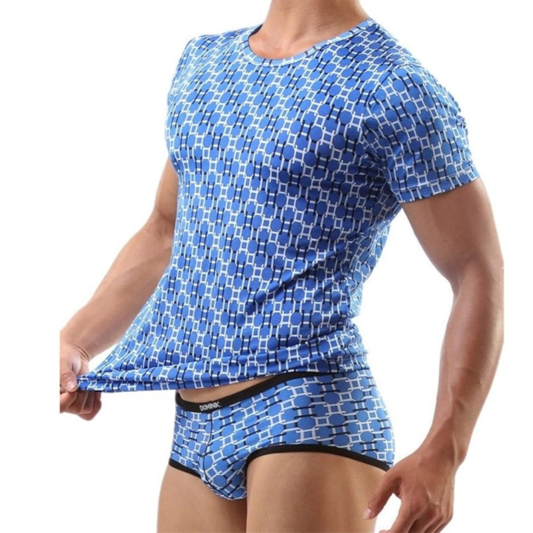 Dominik Camiseta interior clásica con cuello redondo para hombre