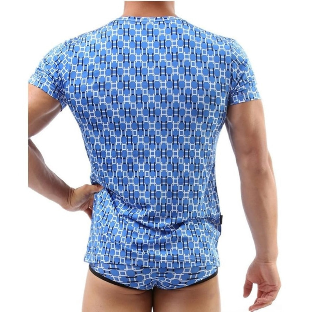 Dominik Camiseta interior clásica con cuello redondo para hombre