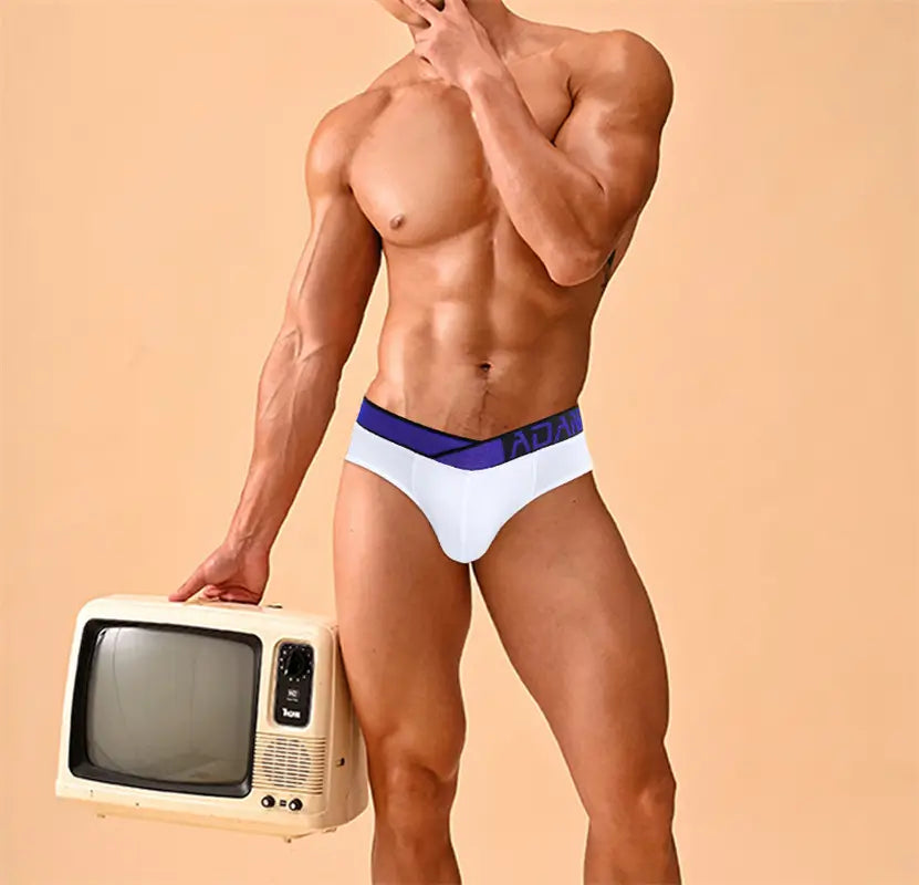 Adannu Adannu Men's Modal Blend Underwear with Contoured Support Male Briefs AD7200