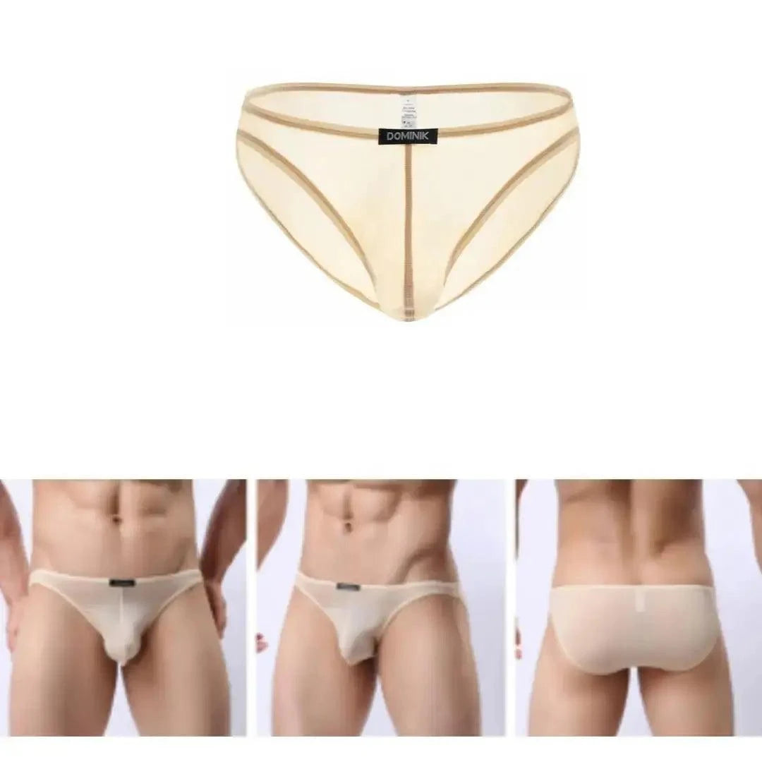 DomiGe DomiGe Men's Low-Rise Mesh Briefs Full Coverage Male Briefs Underwear