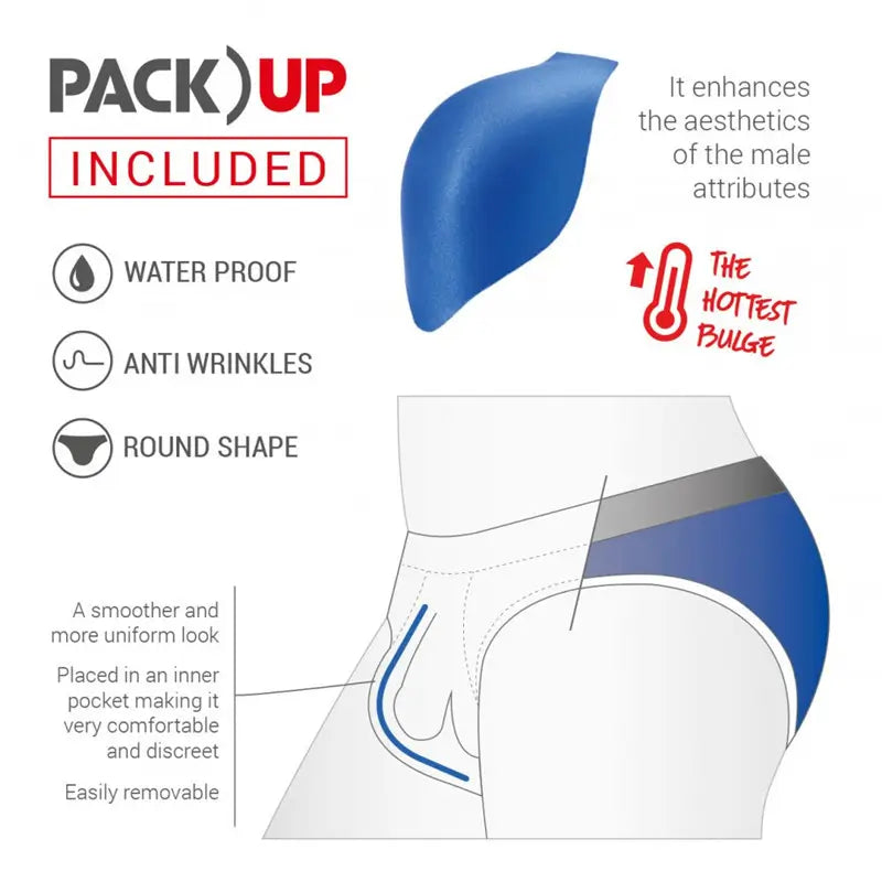 DomiGe DomiGe Men's Low-Rise Swim Briefs Flower Print - 80% Polyester