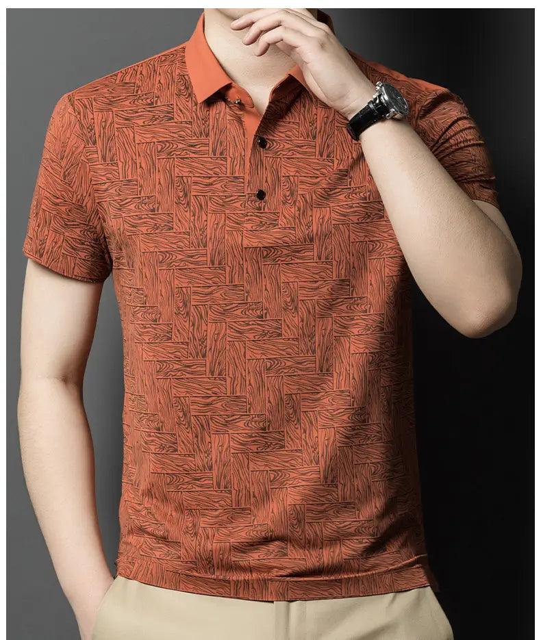 DomiGe Men's Polo Shirt Summer Thin Breathable Tops - His Inwear