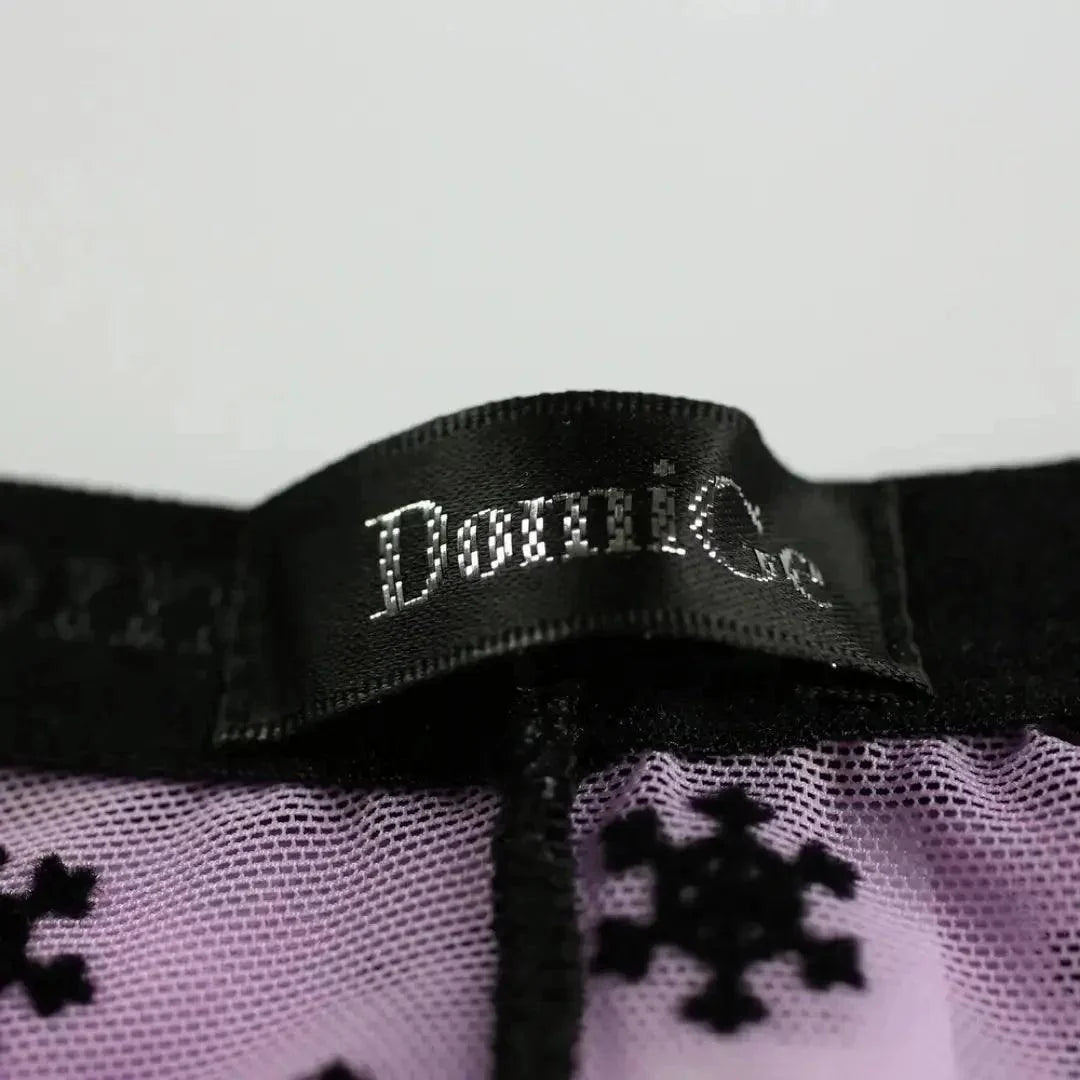 DomiGe Men's Mesh Briefs with Velvet Flocking & Sheer Design | Luxe Support
