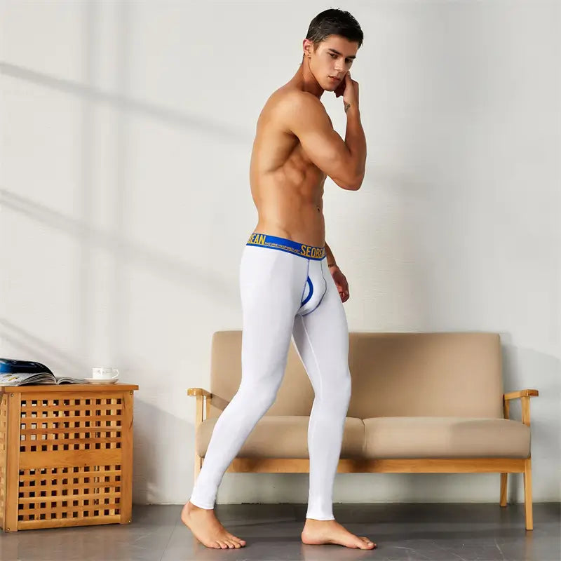 Seobean Seobean Men’s Low-Rise Thermal Long Johns Stretch 80401