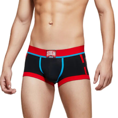 ‌Seobean Low-Rise Cotton Boxer Trunks - Stylish & Comfortable‌ 00202