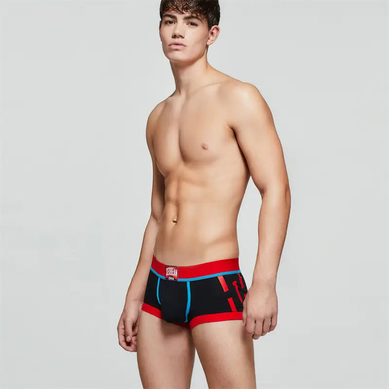 ‌Seobean Low-Rise Cotton Boxer Trunks - Stylish & Comfortable‌ 00202