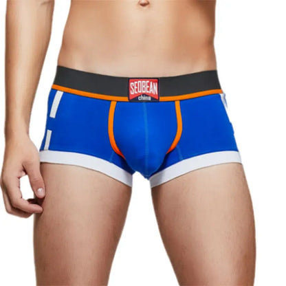 ‌Seobean Low-Rise Cotton Boxer Trunks - Stylish & Comfortable‌ 00202